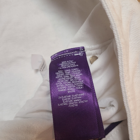 Ralph Lauren Purple Label Women's White Cotton Matchstick 400 Jeans size  29 - Picture 13 of 16